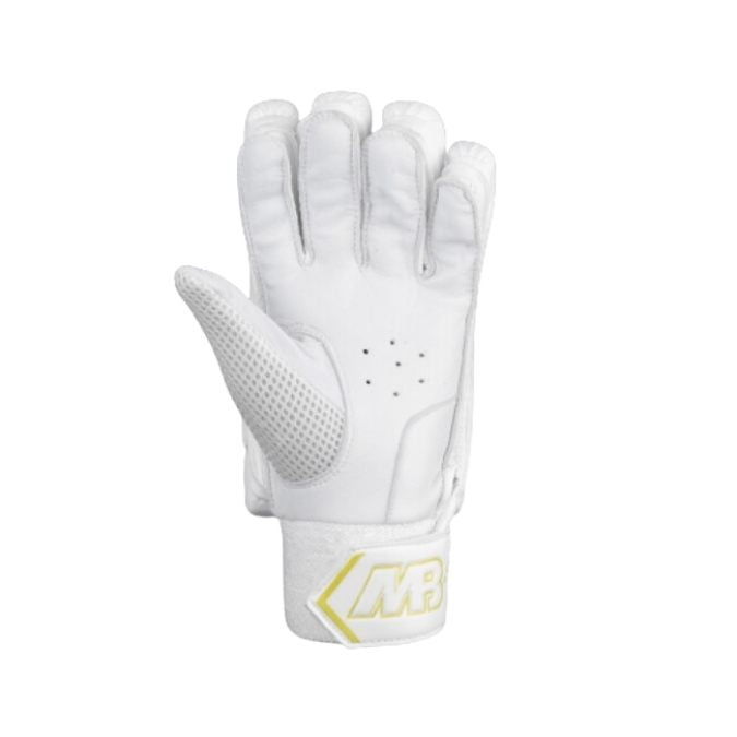 MB Malik White Gold Edition Bating Gloves
